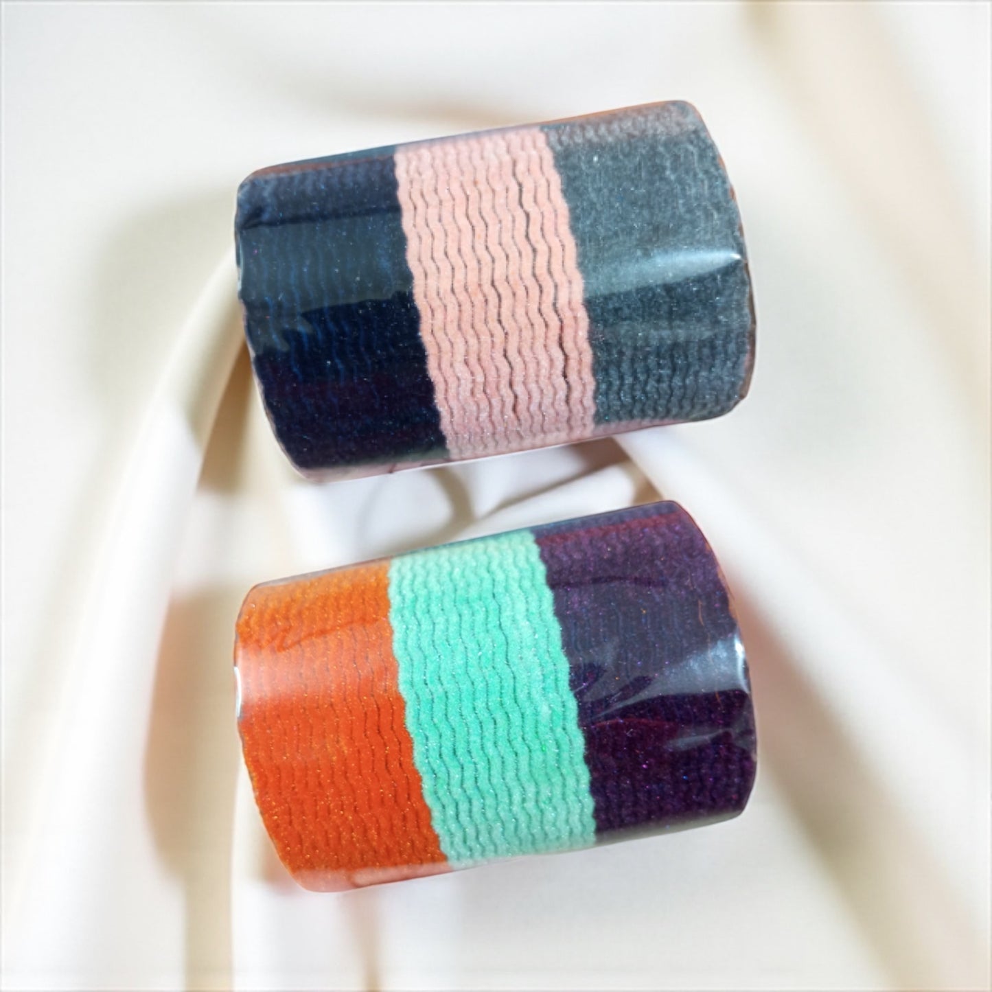 Zigzag Metal Bangles Combo D1