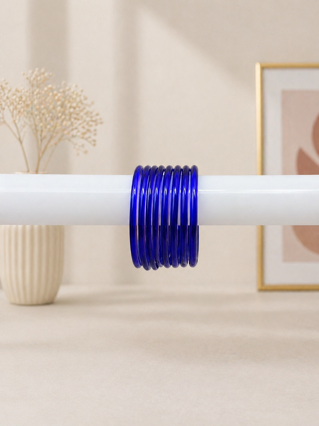 Viral Jelly Glass Bangles-Blue