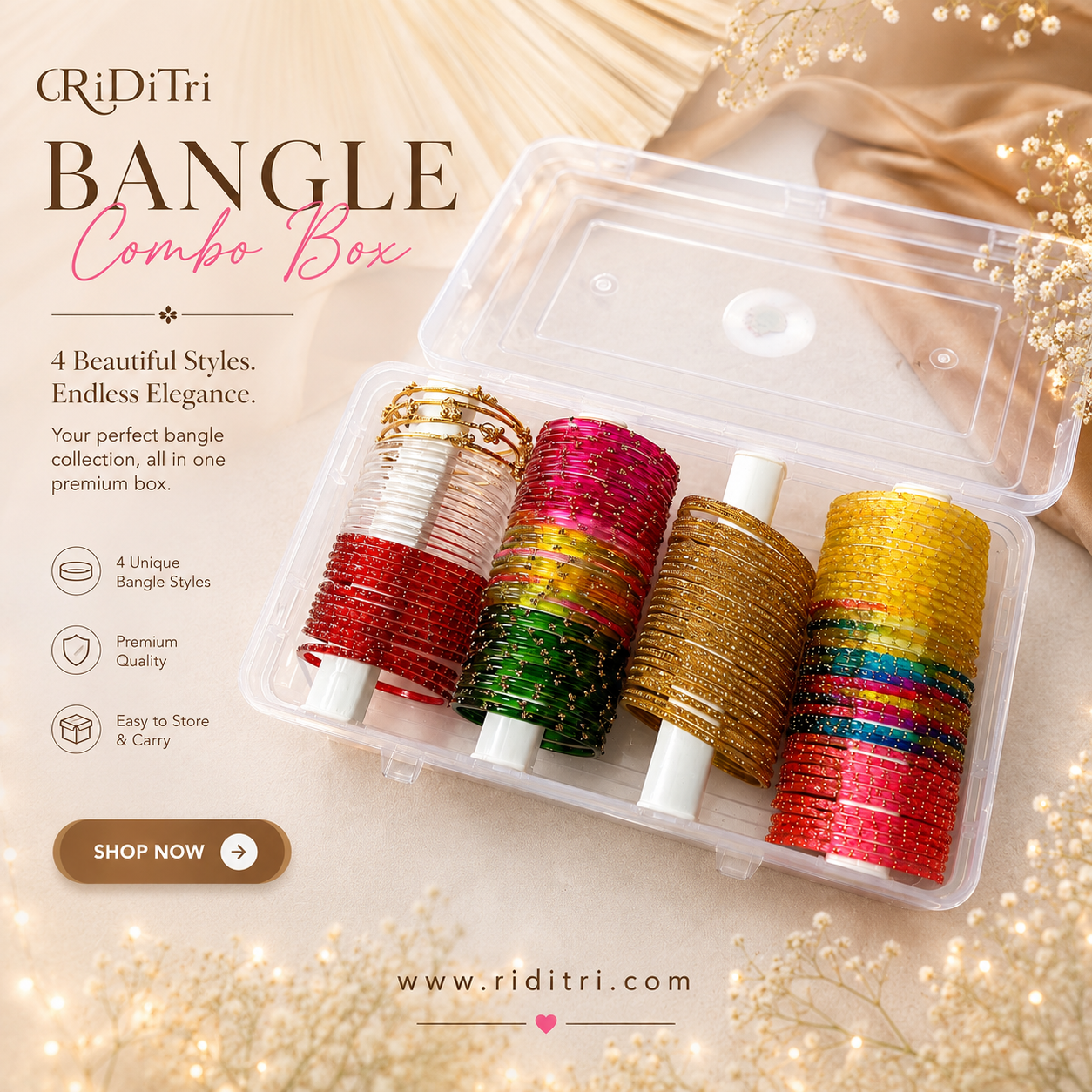 Viral Glass Bangles Combo Box