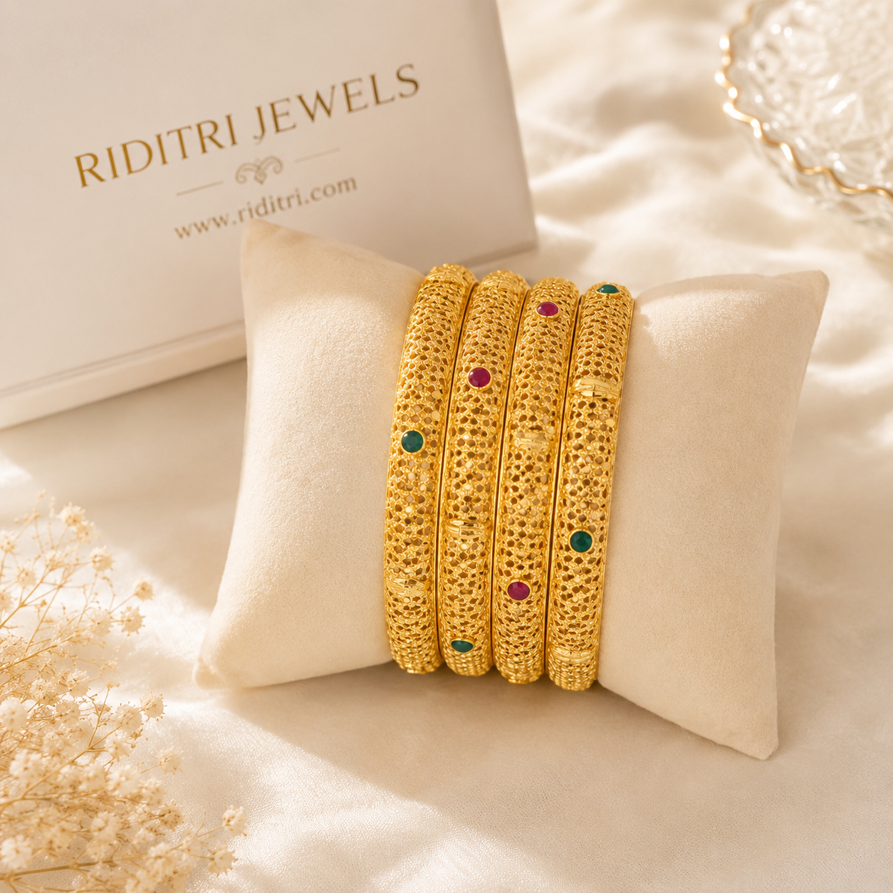 Vastra Gold Plated Bangles