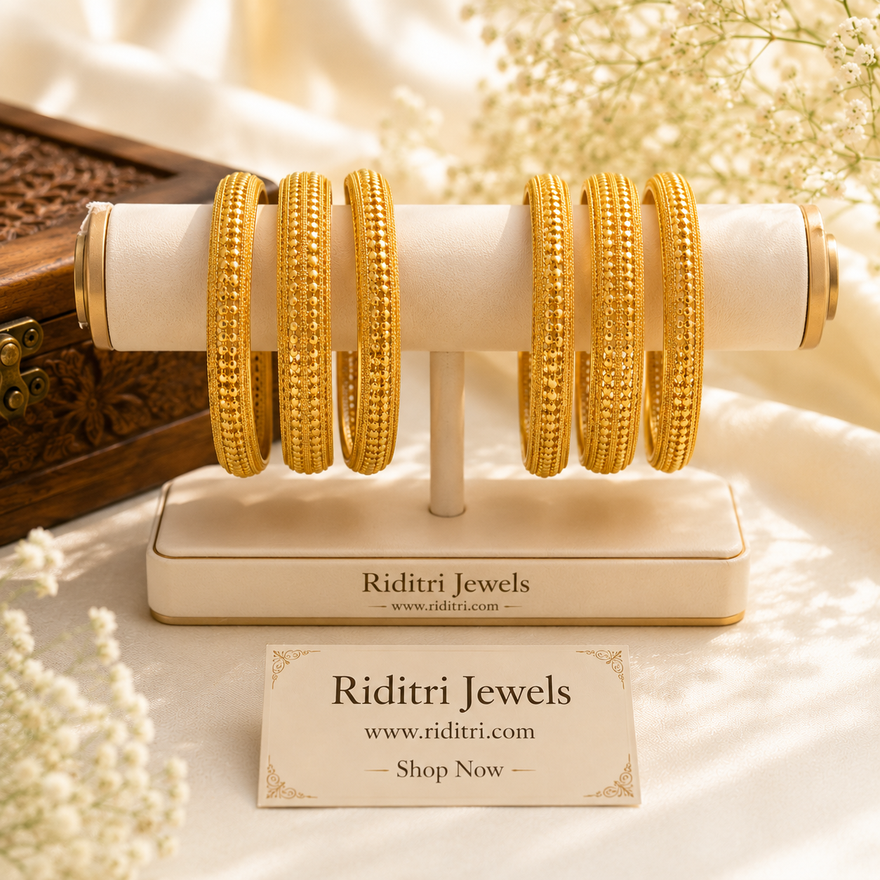 Swarna Gold Plated Bangles Set