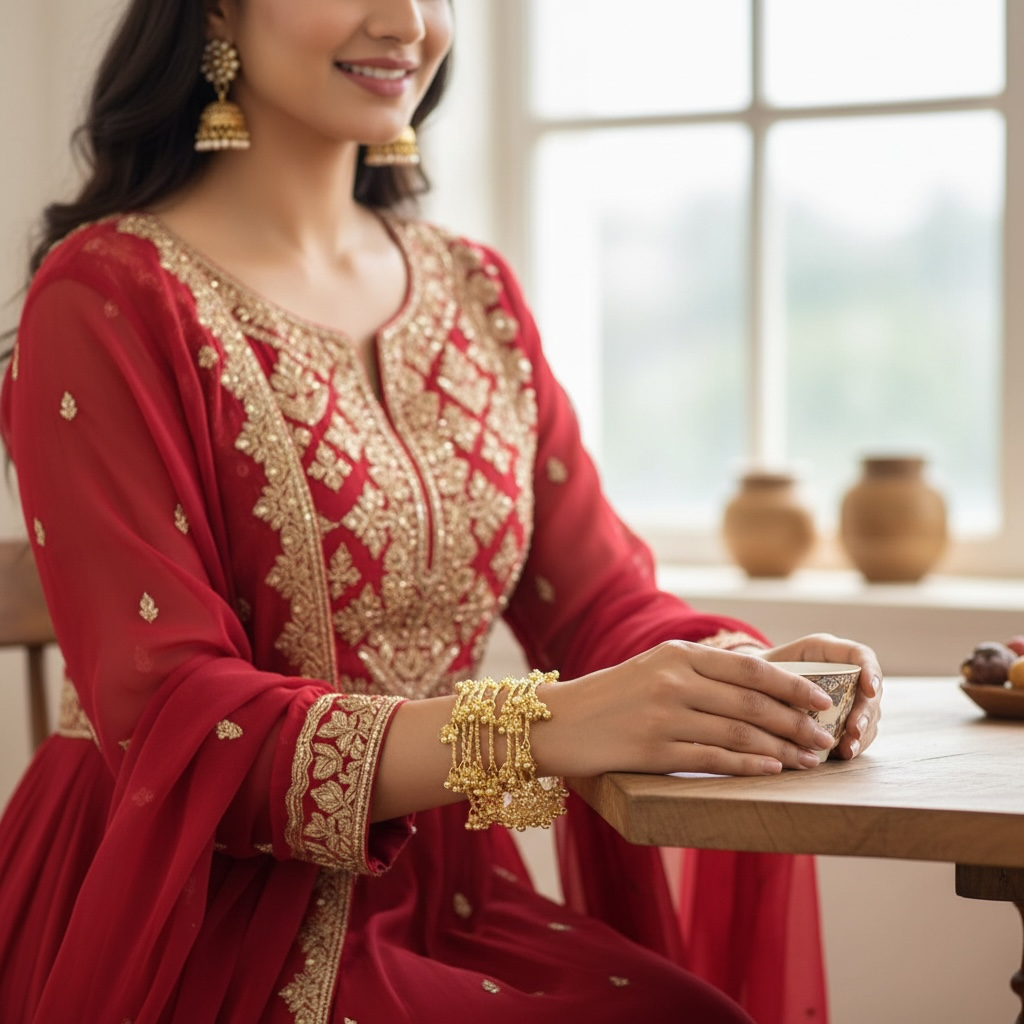 Viral Golden Ghungroo Bangles- Set of 8