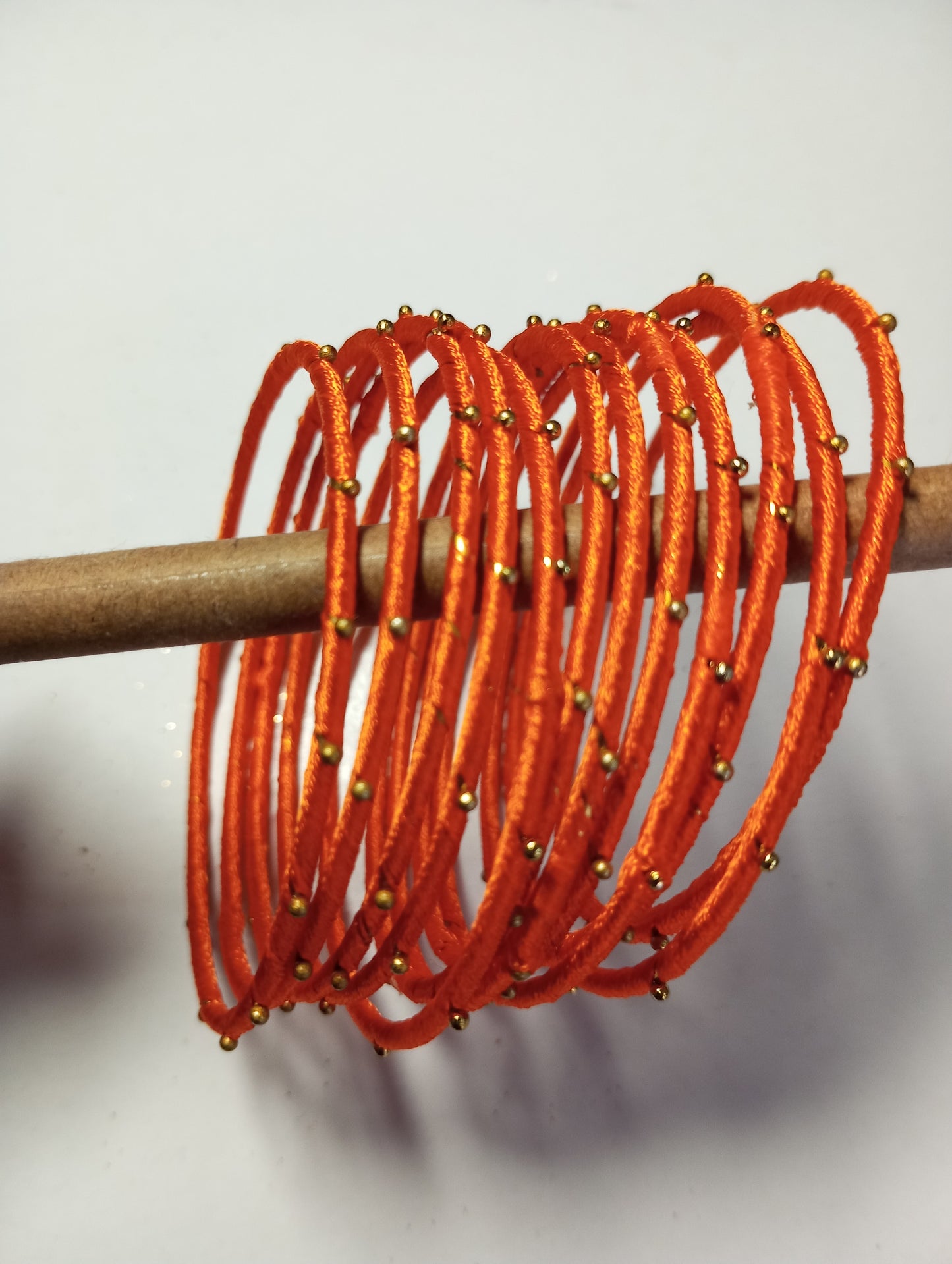 Thread Work Bangles- Orange