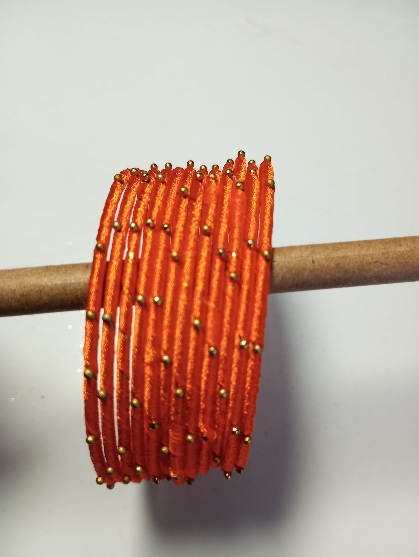 Thread Work Bangles- Orange