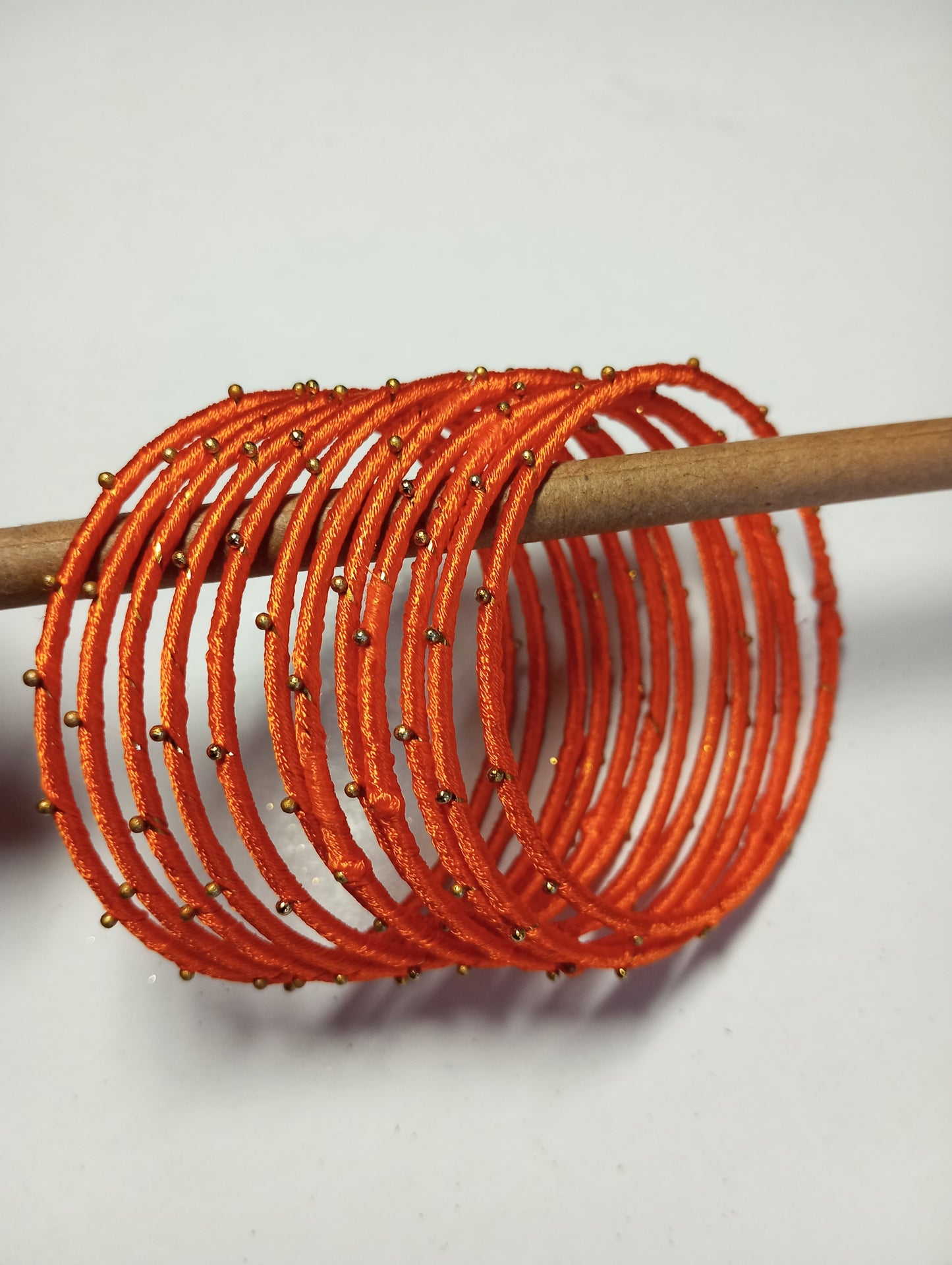 Thread Work Bangles- Orange