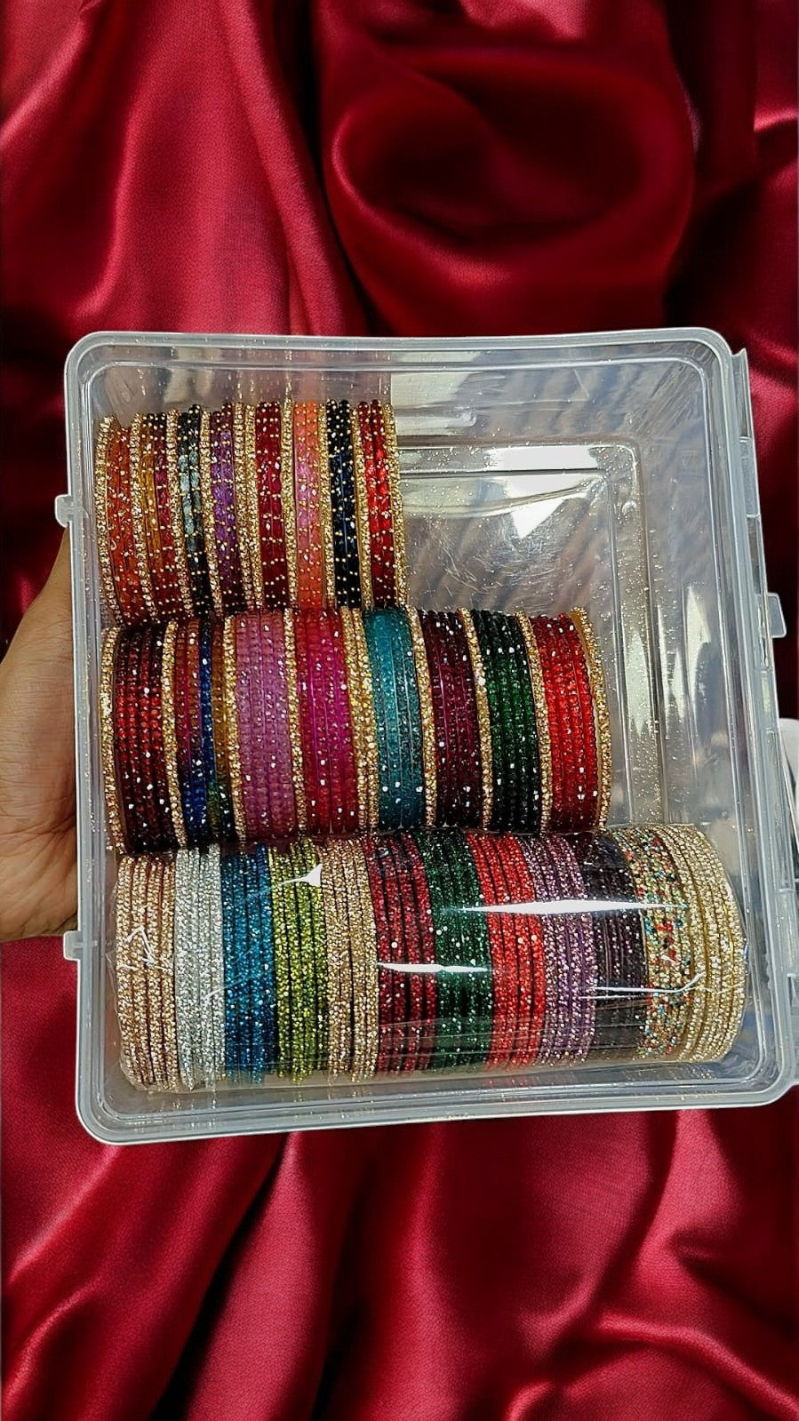 Indian Colorful Glass Bangles Box