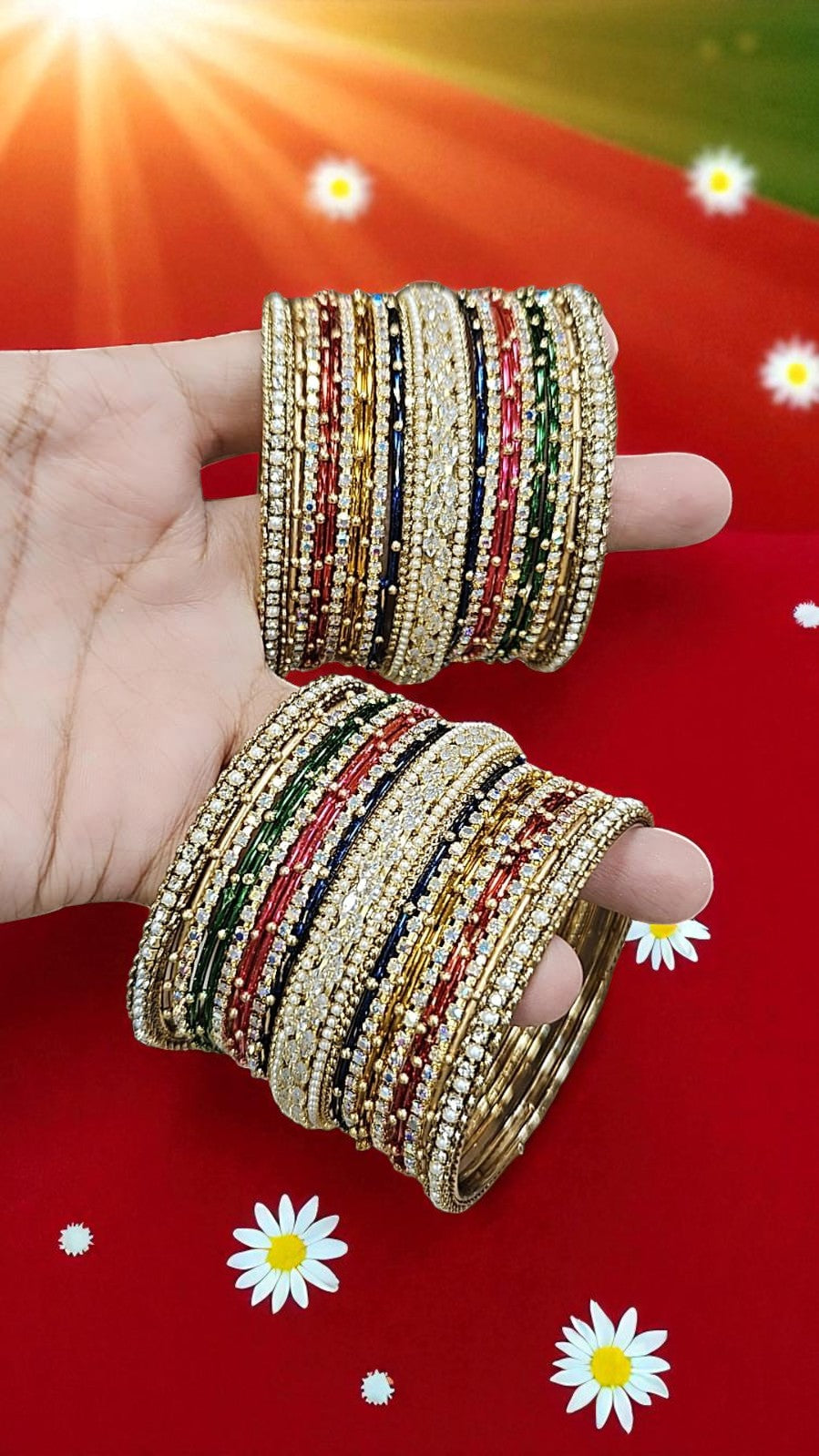 Multisteel Metalic Bangles Set