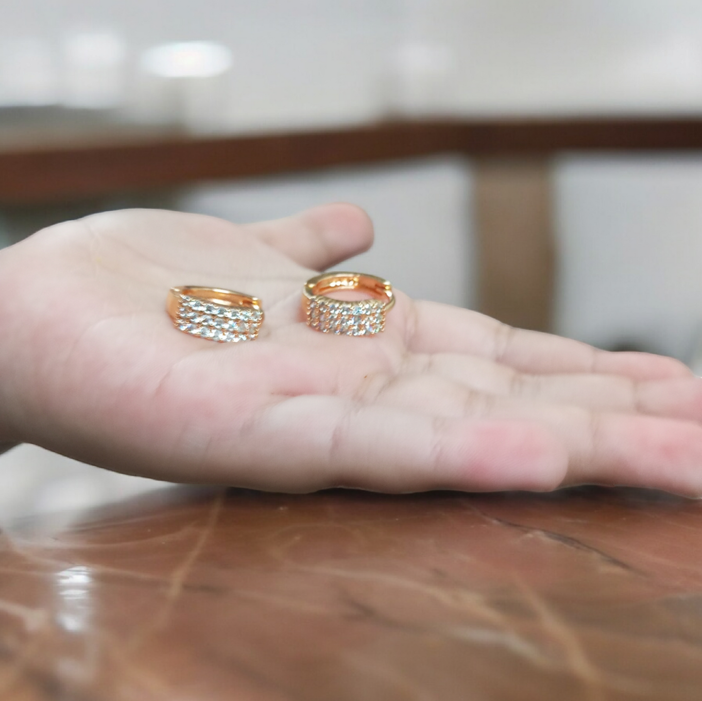 Nishvi Cz Hoop Earrings
