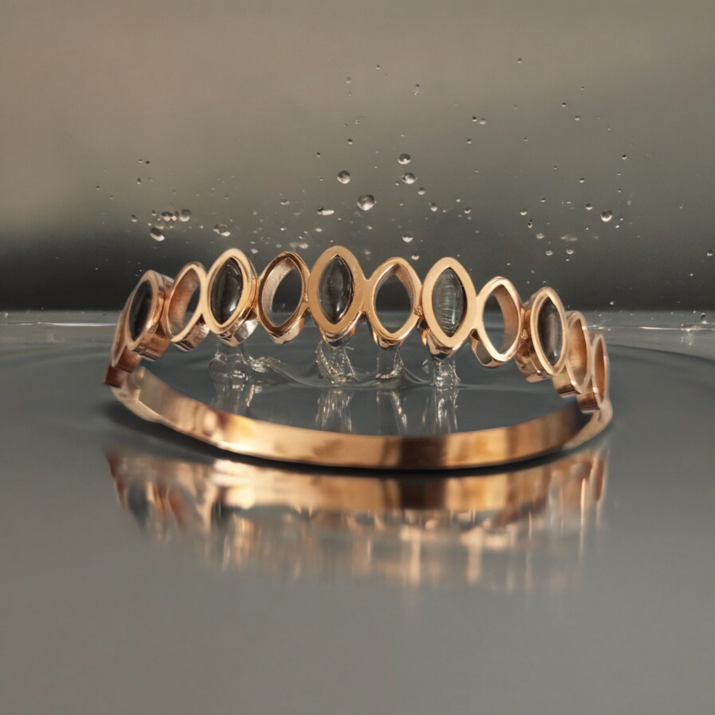 Anti Tarnish Vivid Black Bracelet