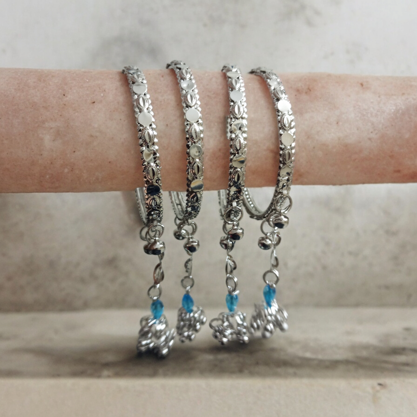 Silver Hanging Bangles