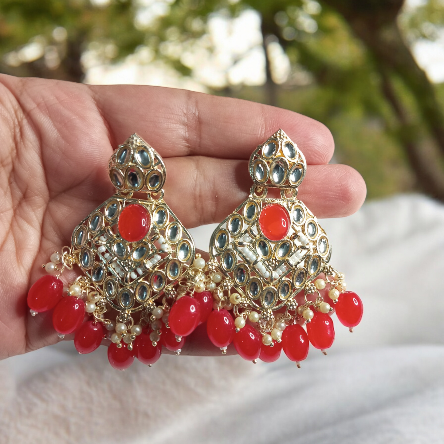 Lavya Red Necklace Set
