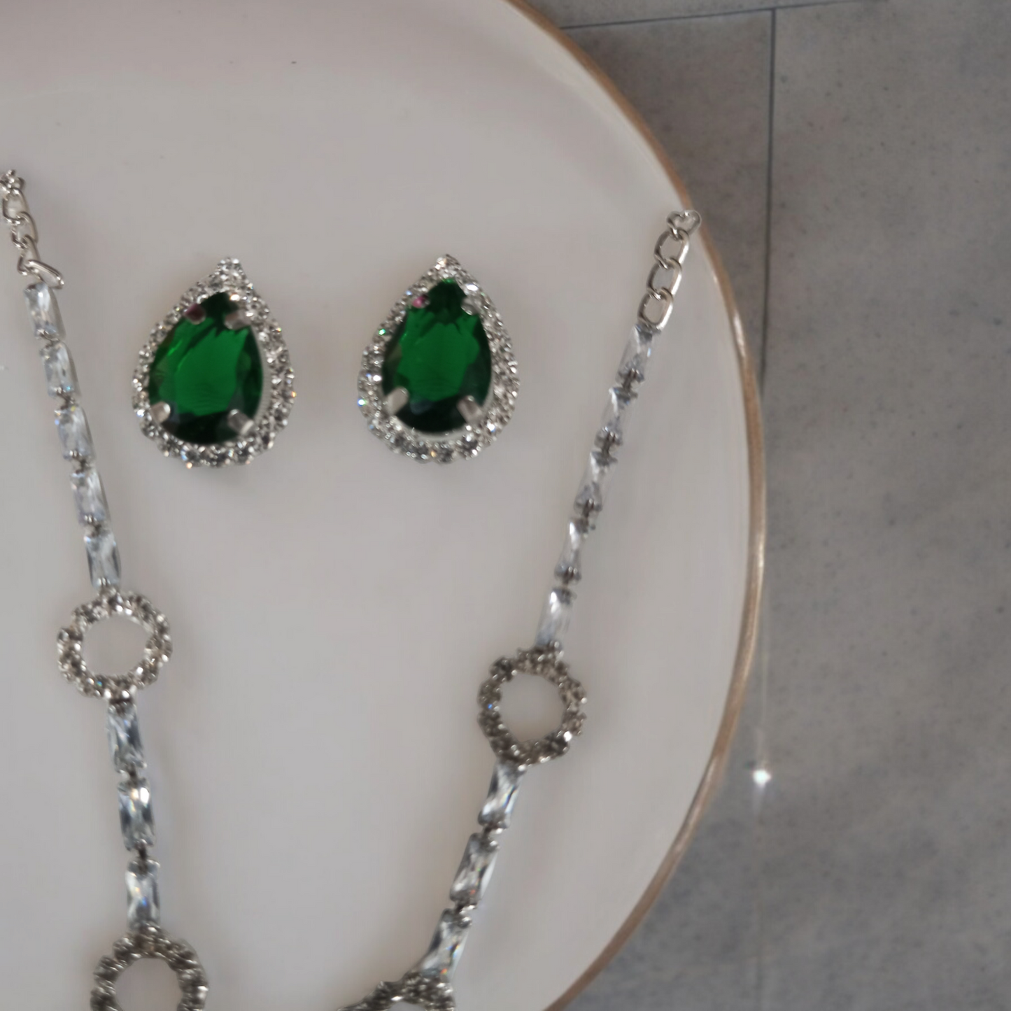 Emerald Green Necklace Set