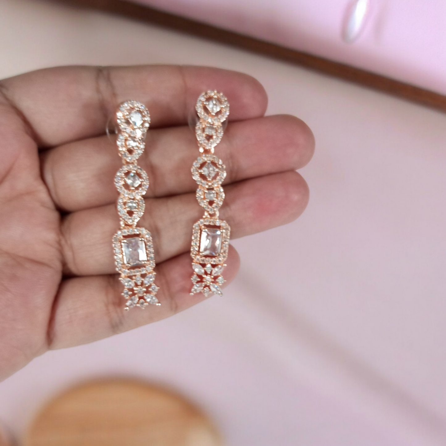 Rose Gold Necklace Set