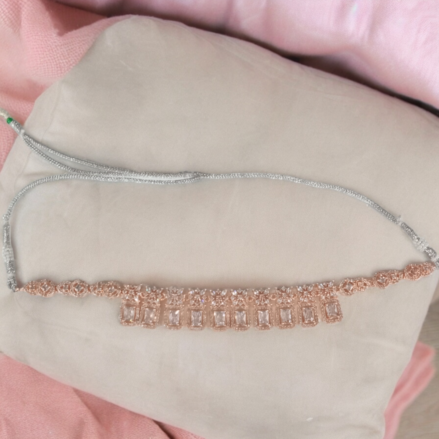 Rose Gold Necklace Set