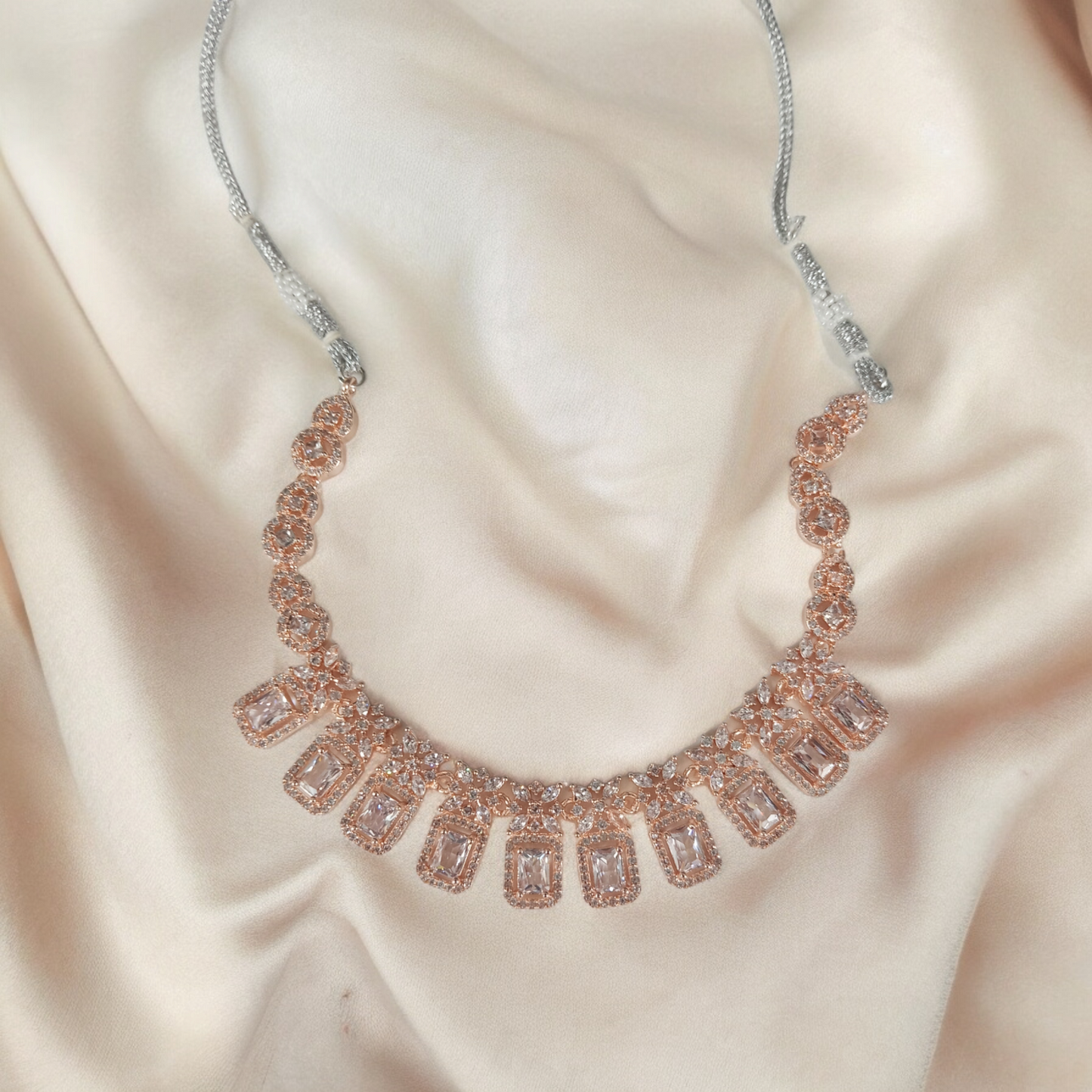 Rose Gold Necklace Set
