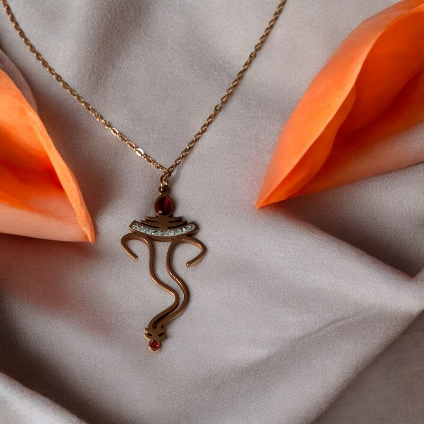 Ganeshaya Pendant with Chain Anti Tarnish