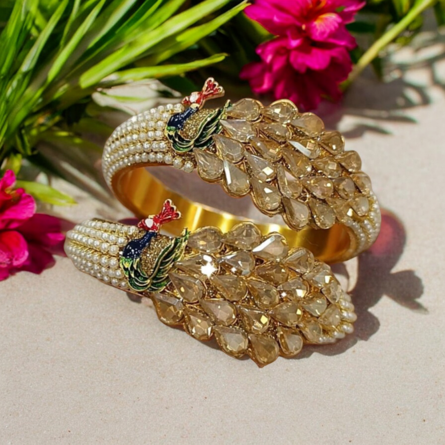 Beautiful Peacock 4 Bangles