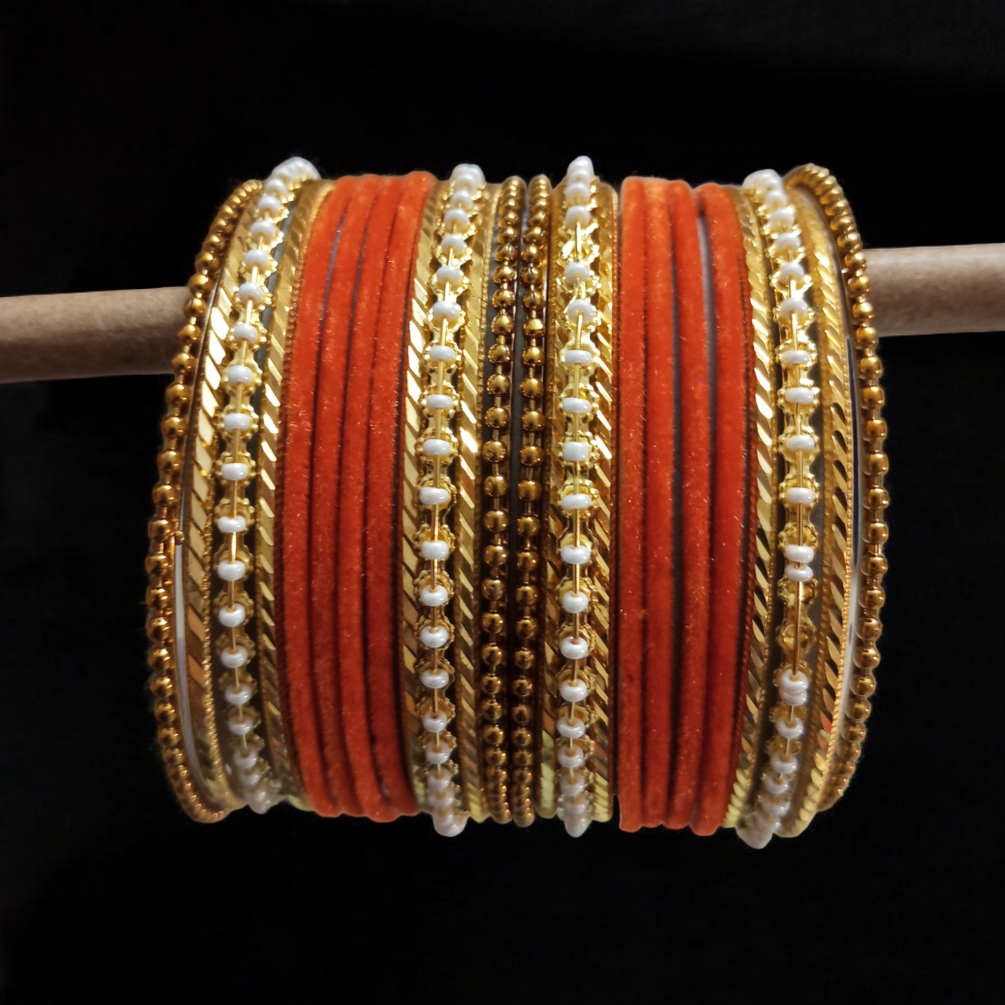 Orange Bangles Set