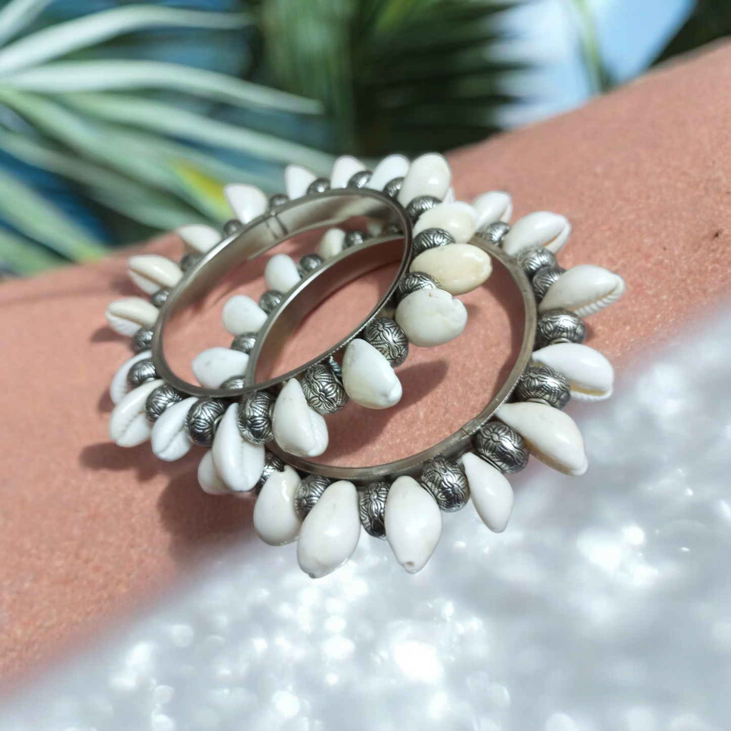 Beautiful Shell Bangles Set