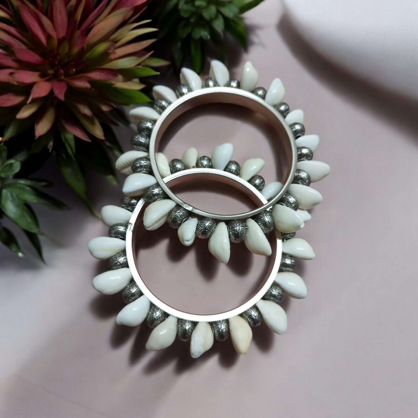 Beautiful Shell Bangles Set