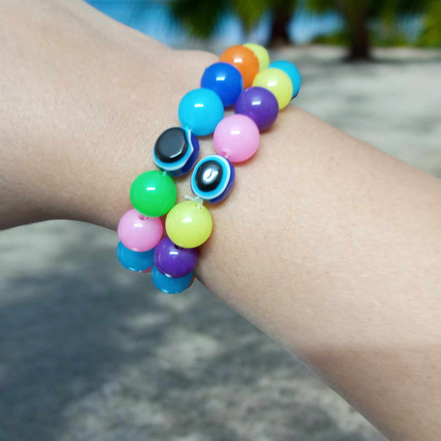 4 Evil Eye Kids Bracelets