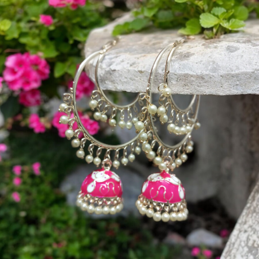 Shayara Hoop Jhumka Earrings