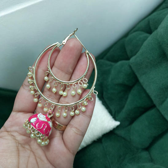 Shayara Hoop Jhumka Earrings