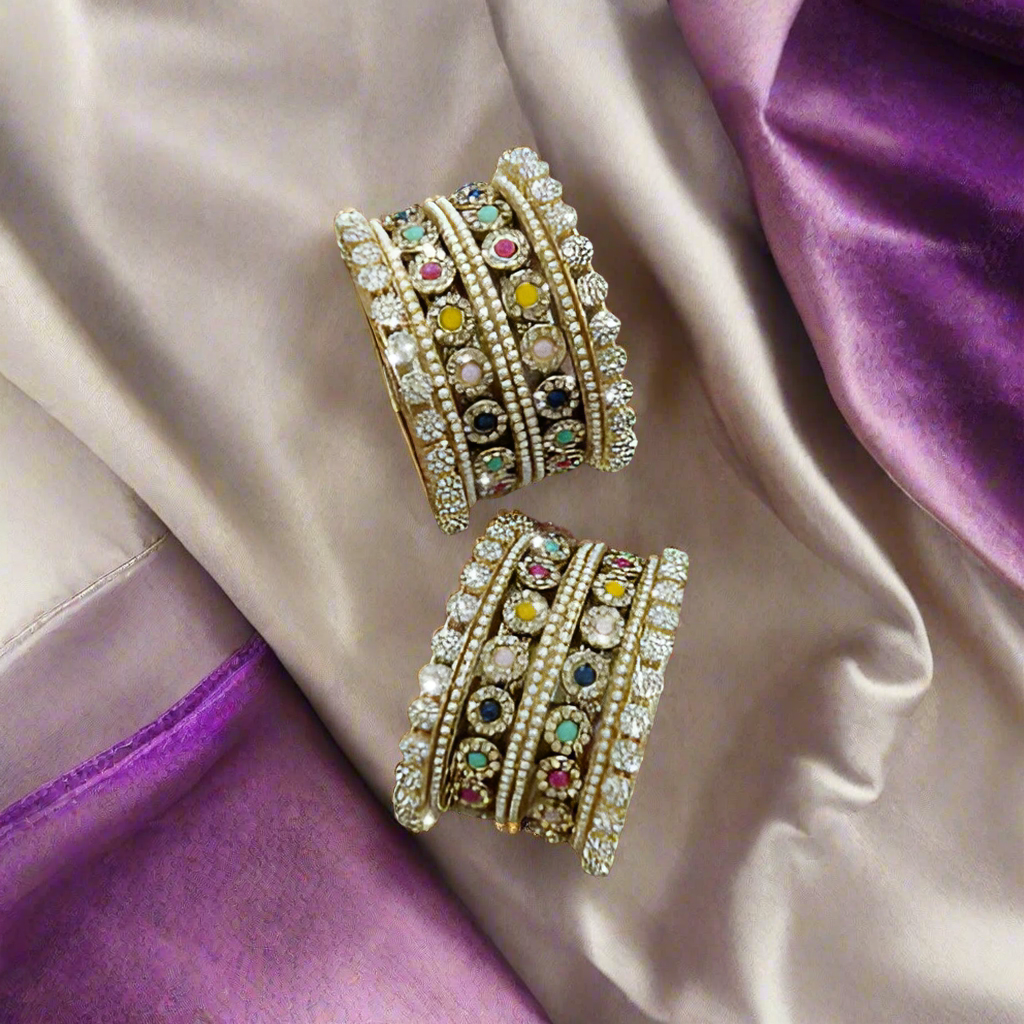 Multicolor AD Bangles Set