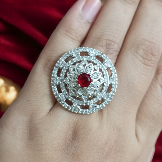 Adjustable Victoria Cocktail Ring