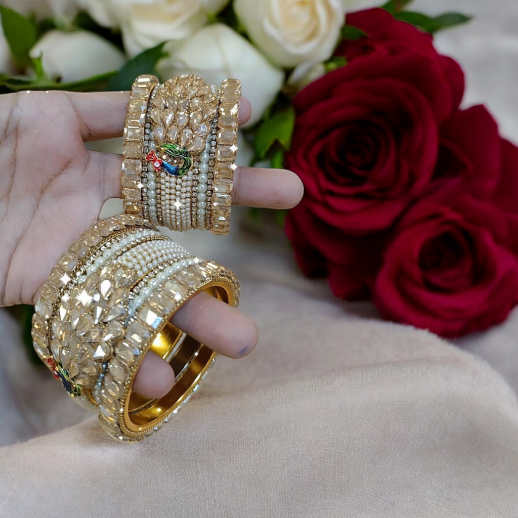 Beautiful Peacock Bangles Set