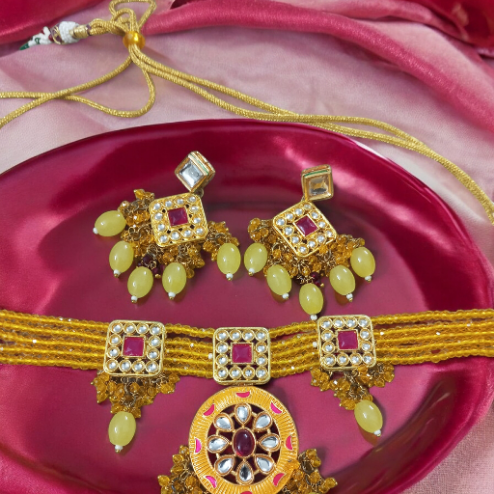 Rashiya Choker Necklace Set