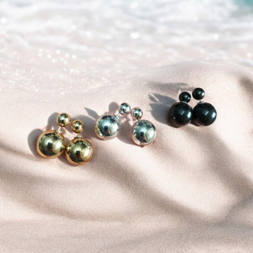 Double Sided Stud Earrings Combo