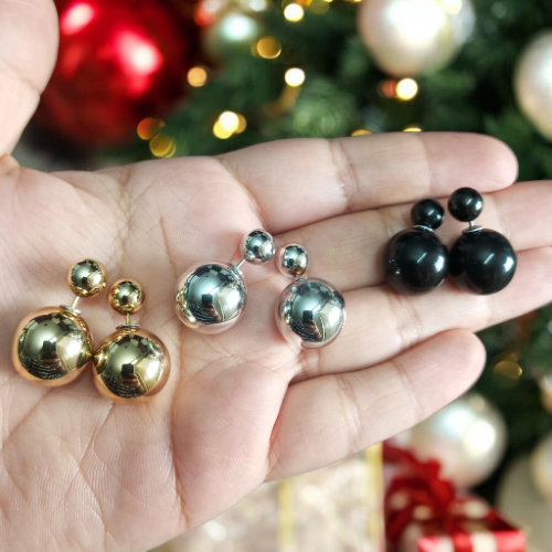 Double Sided Stud Earrings Combo