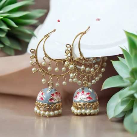 Shayara Hoop Jhumka Earrings
