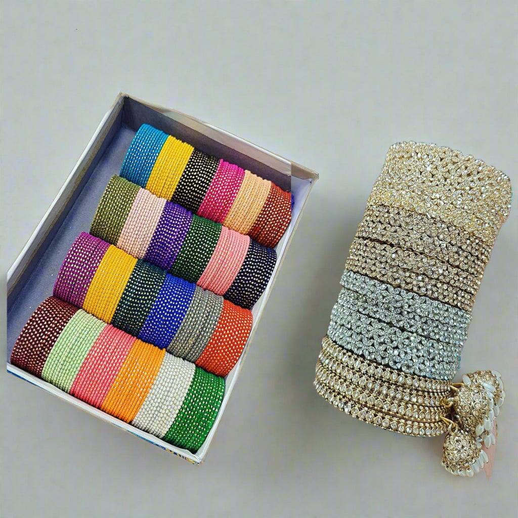 Saiyaara Dotted Bangles Combo Box