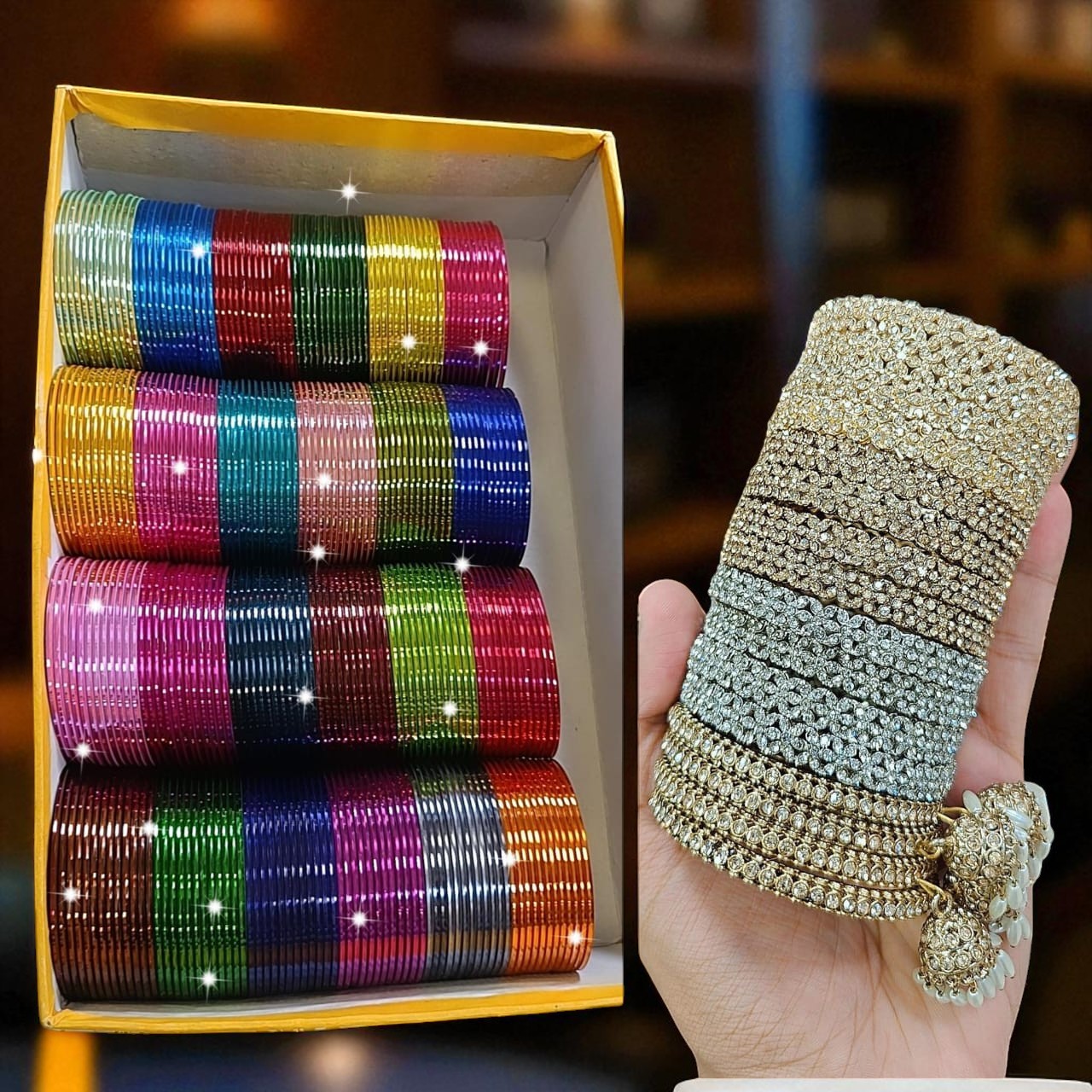 Saiyaara Glossy Bangles Combo Box