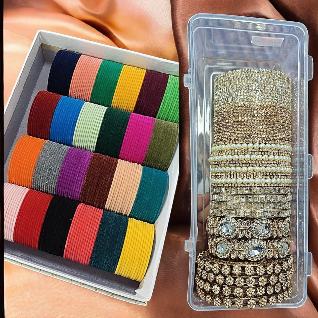 Magic Velvet Bangles Combo Box