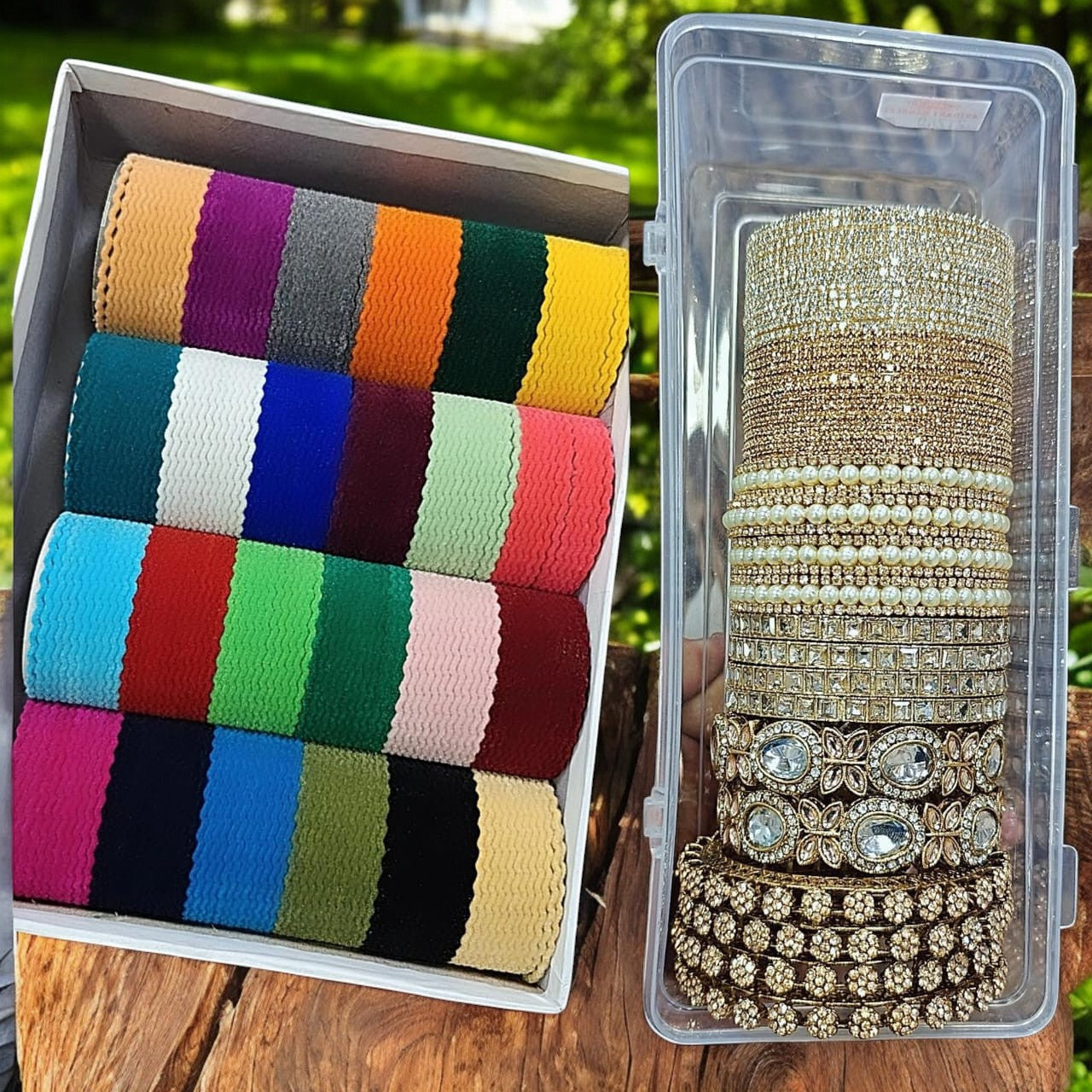 Magic Zigzag Bangles Combo Box