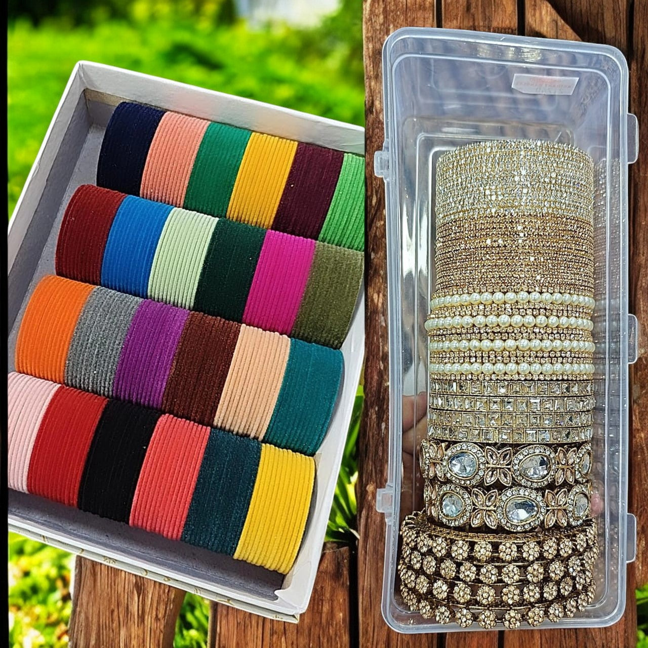 Magic Velvet Bangles Combo Box