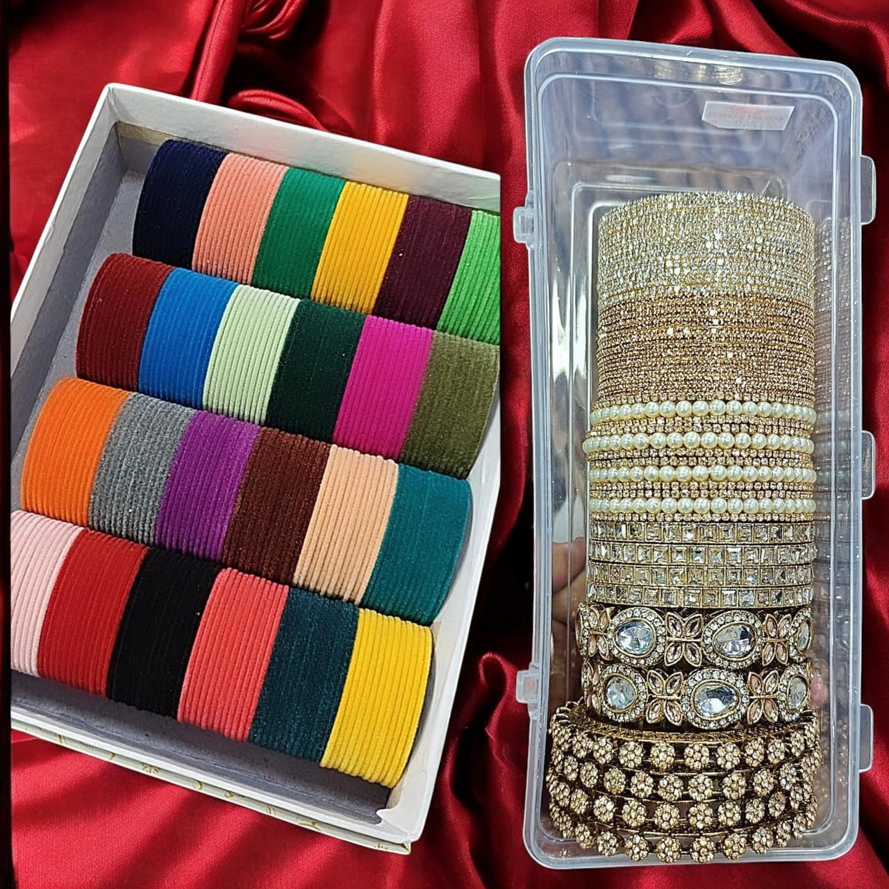 Magic Velvet Bangles Combo Box