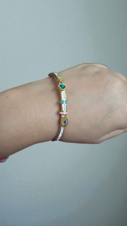 Anti Tarnish Eye Design Bracelet