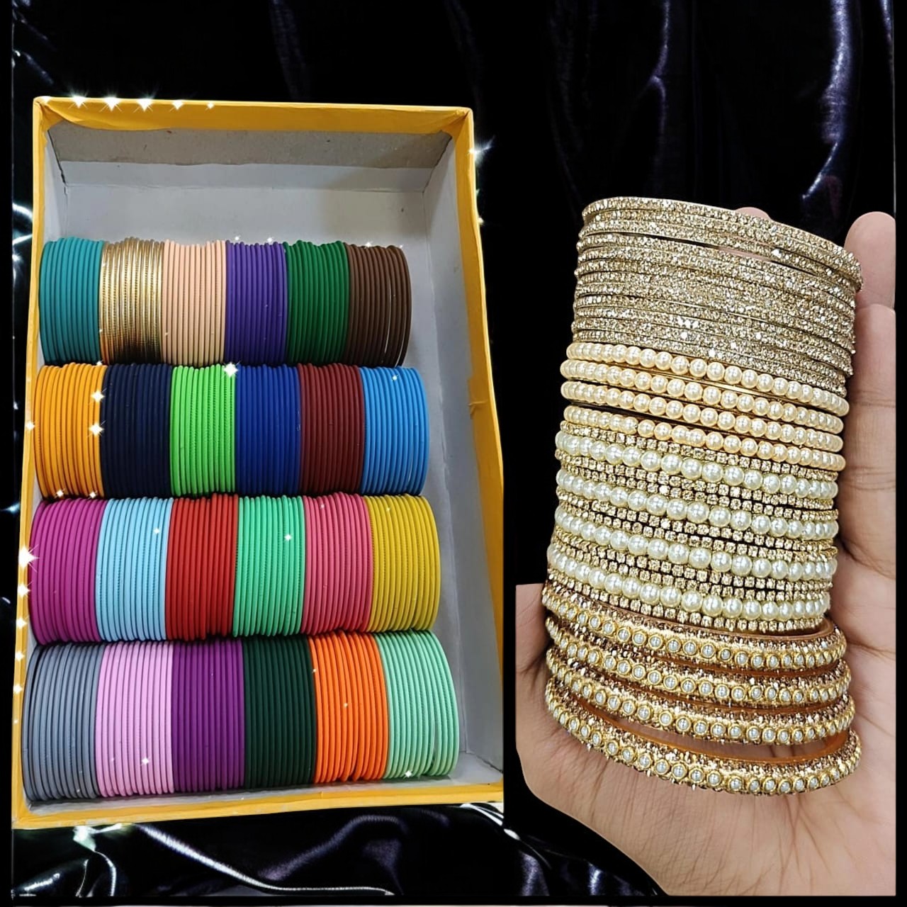 Super Queen Matte Bangles Combo Box