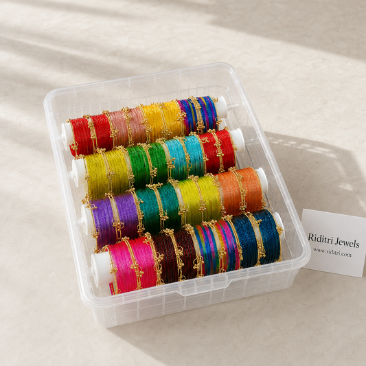Viral Kashmiri Jelly Glass Bangles Box-16 colors