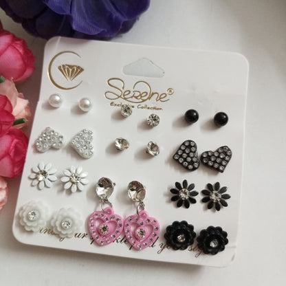 Combo of 11 Earrings- Match up with any outfit