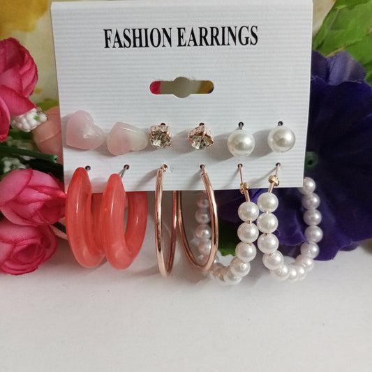 Combo of 6 Earrings- Be Party Ready