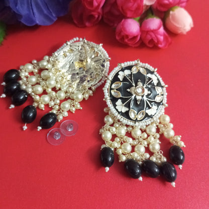 Ethnic Eartops with Meenakaari-Earrings