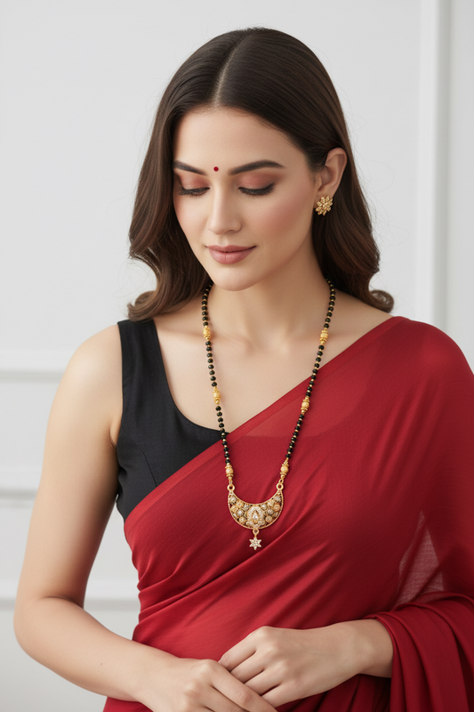 Cz studded Long Mangalsutra