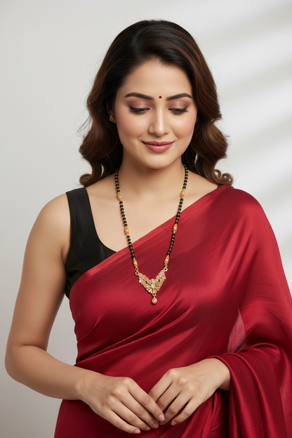 Cz Studded Medium length Mangalsutra