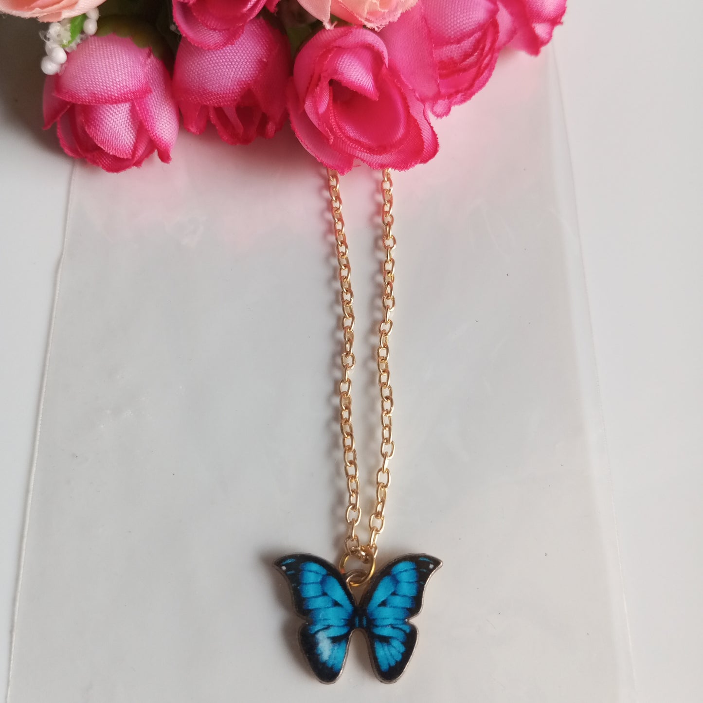 Chain with Pendant- B&B Butterfly