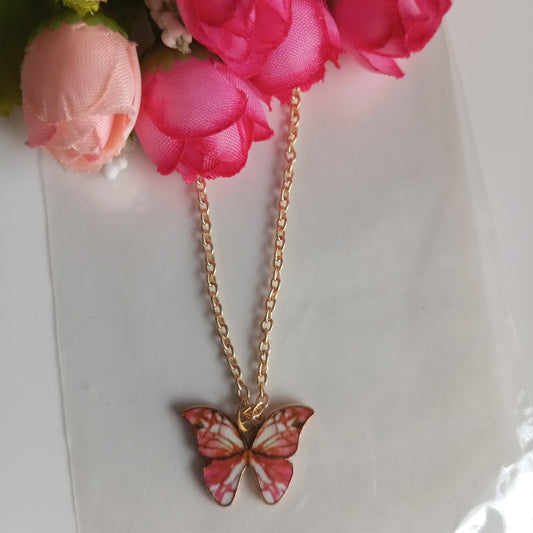 Chain with Pendant- R&W Butterfly